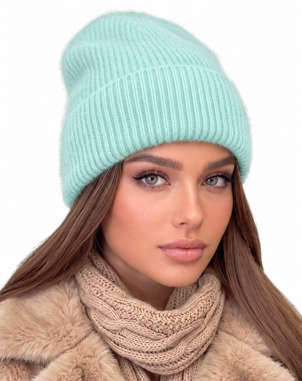 Beanie Angora Mint
