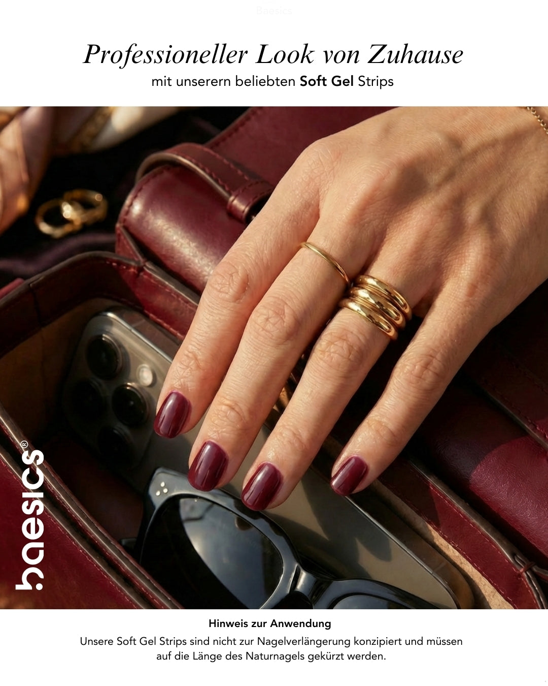 Baesics UV Gelstrips Sheer Cherry