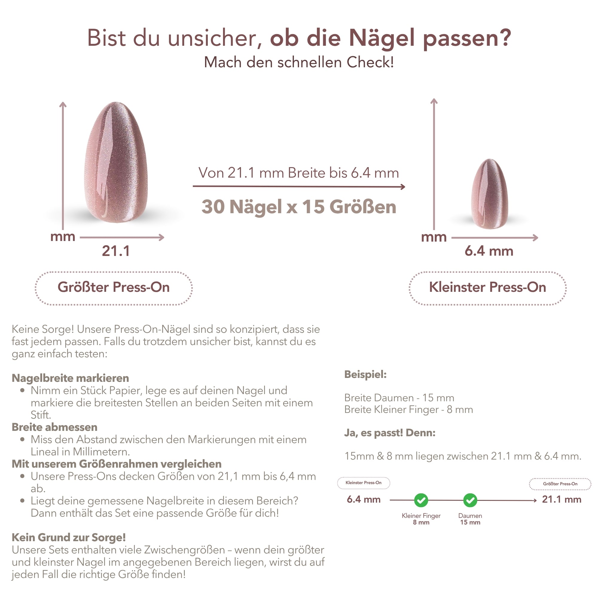 Elfenbein Glazed Square Softgel Press-On Nails