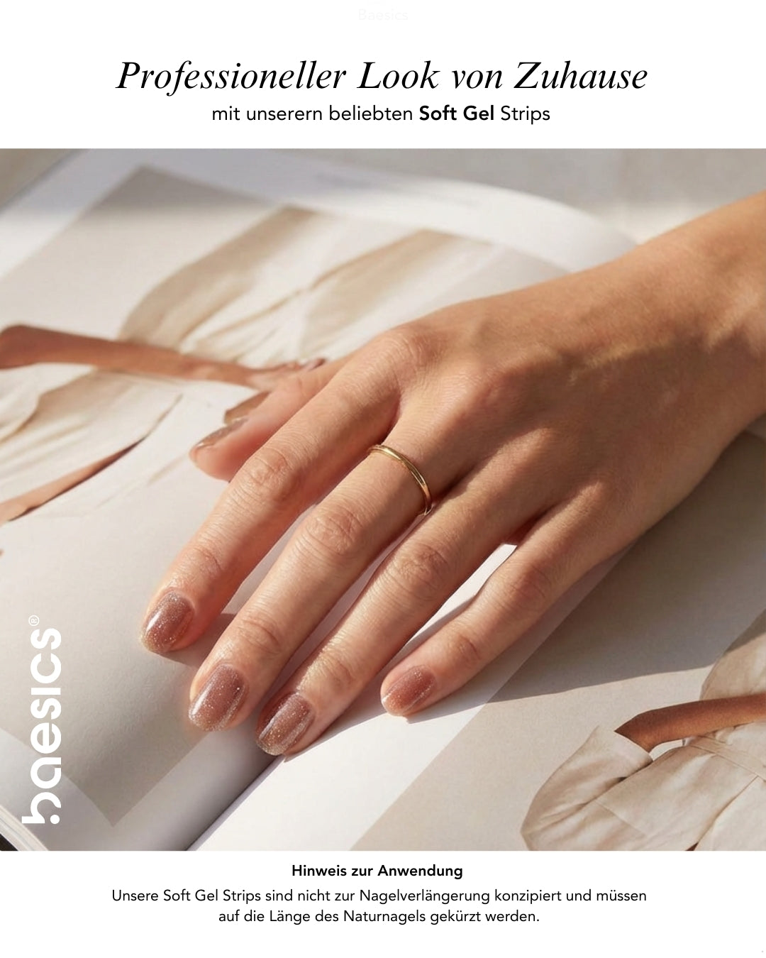 Baesics UV Gelstrips Golden Glaze