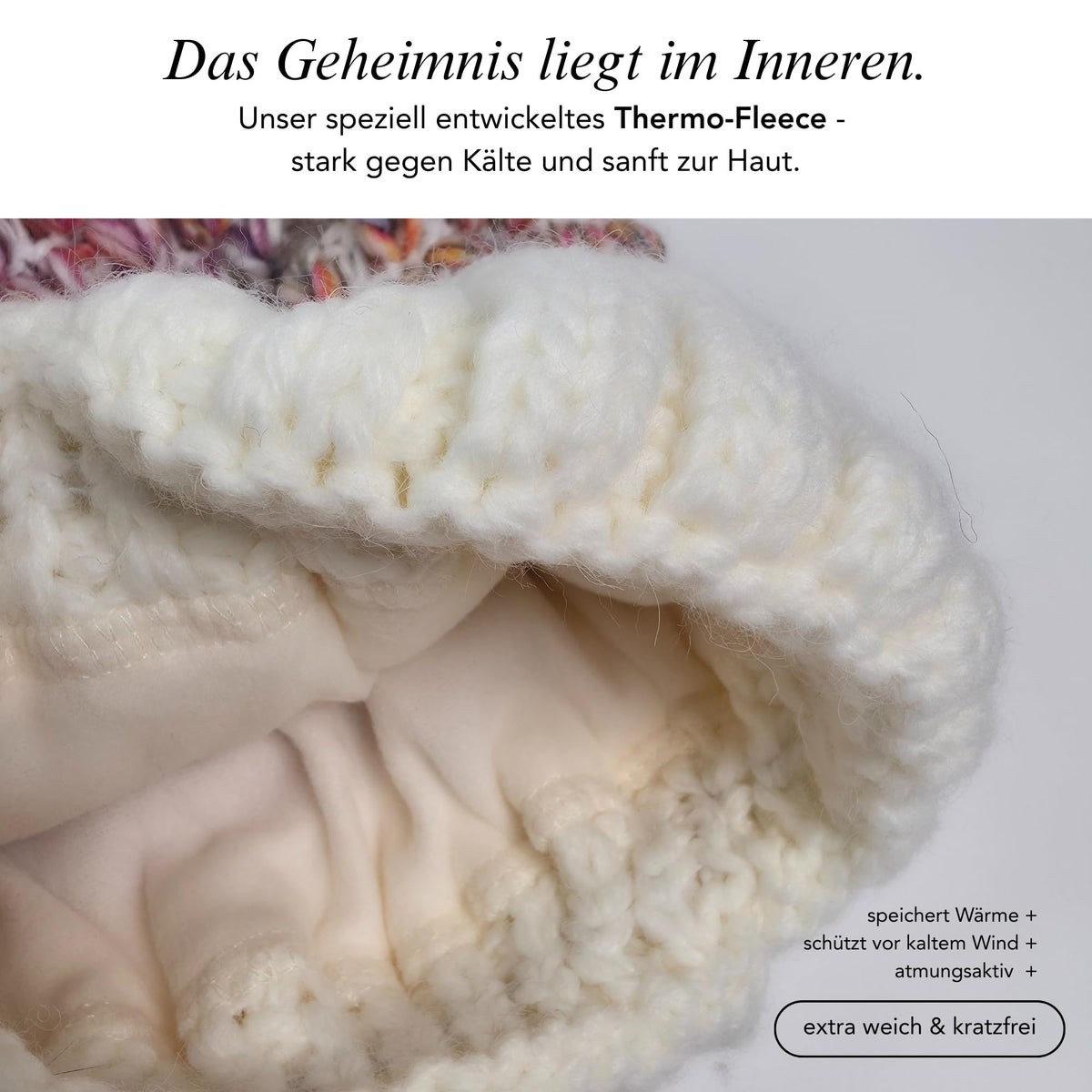 Bommelmütze Detail 2