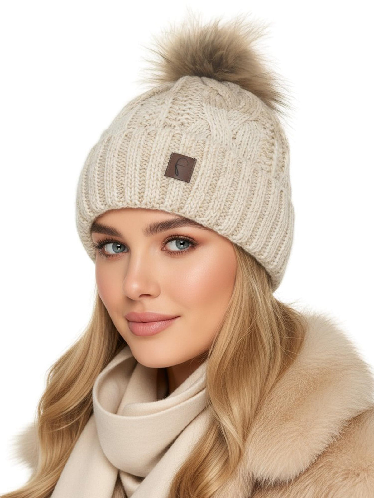 Wintermütze Beanie Weiß