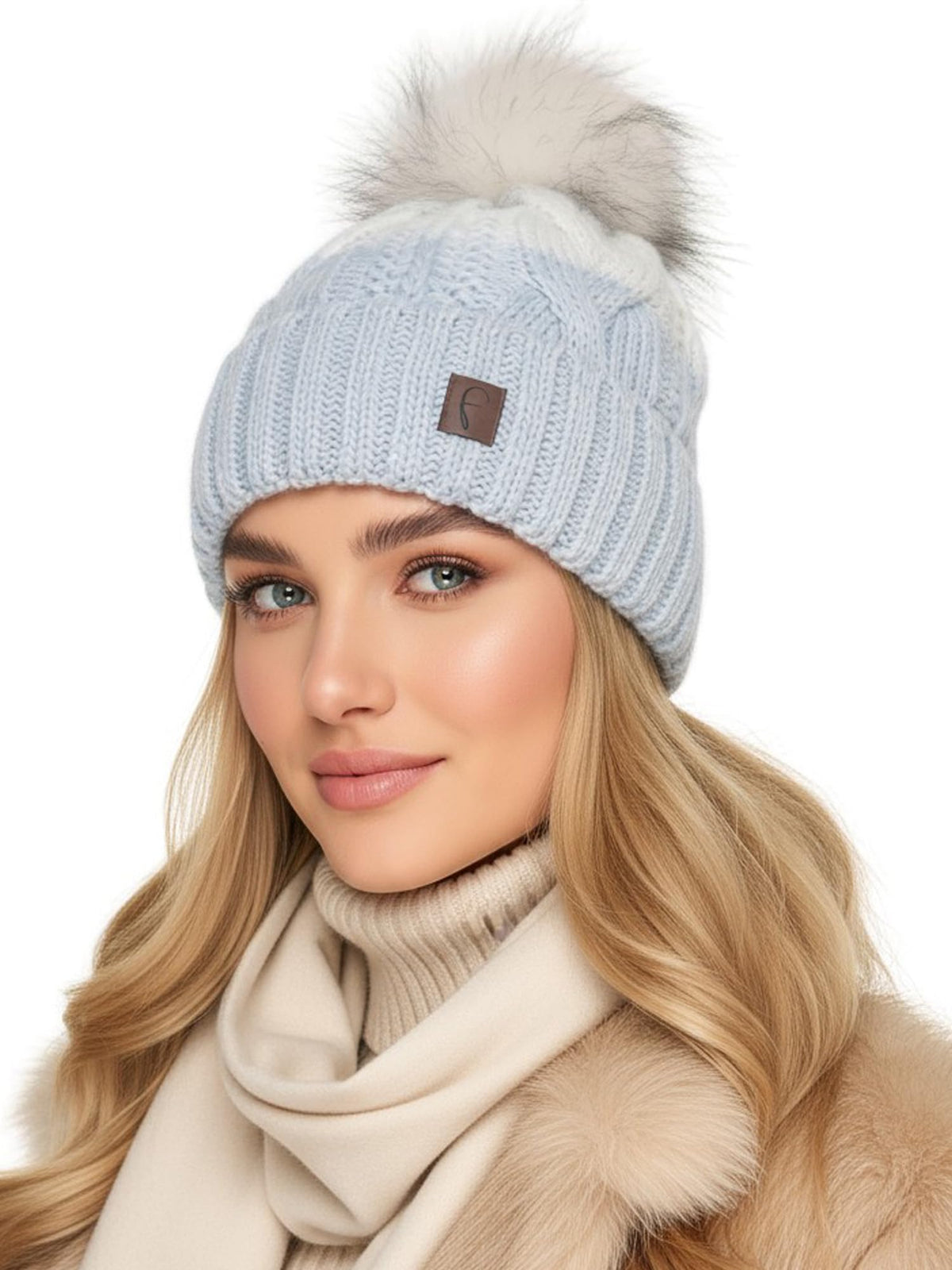 Wintermütze Beanie Babyblau