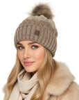 Wintermütze Beanie Taupe