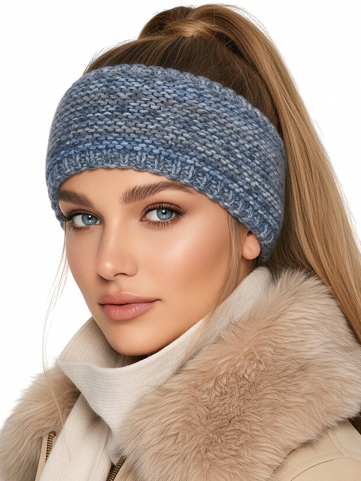 Stirnband Farbverlauf Blau