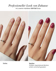 Baesics UV Gelstrips Berry Gloss an den Nägeln
