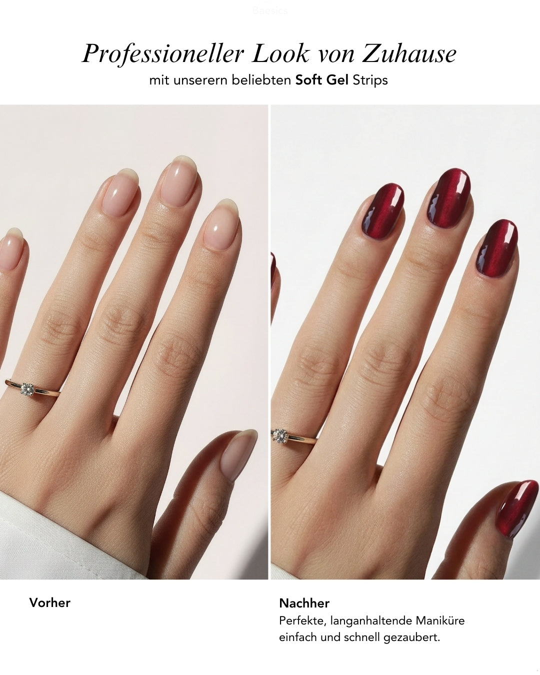 Baesics UV Gelstrips Dark Ruby