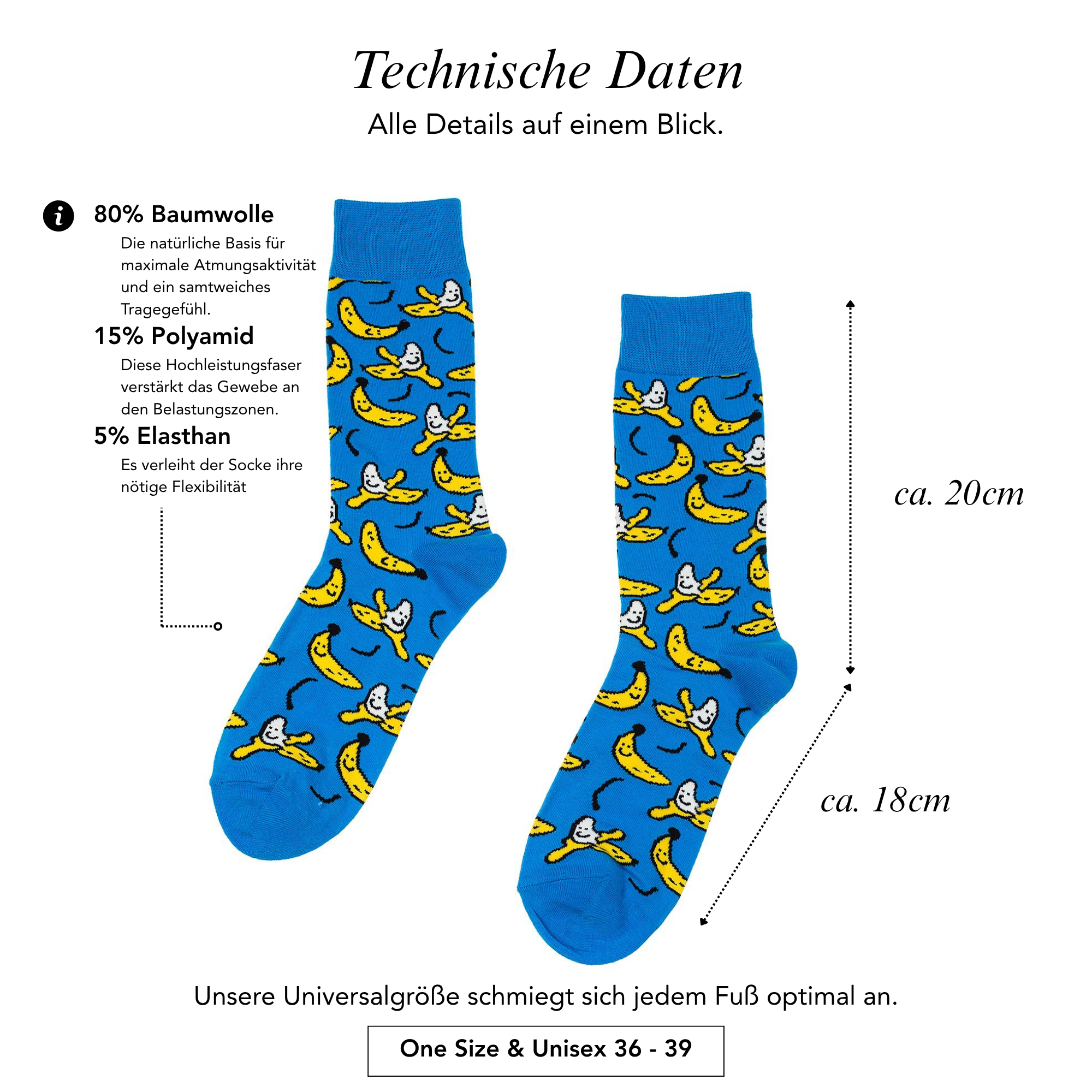 Fancy Socken Banana Business