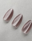 Viola Cat Eye Almond Softgel Press-On Nails