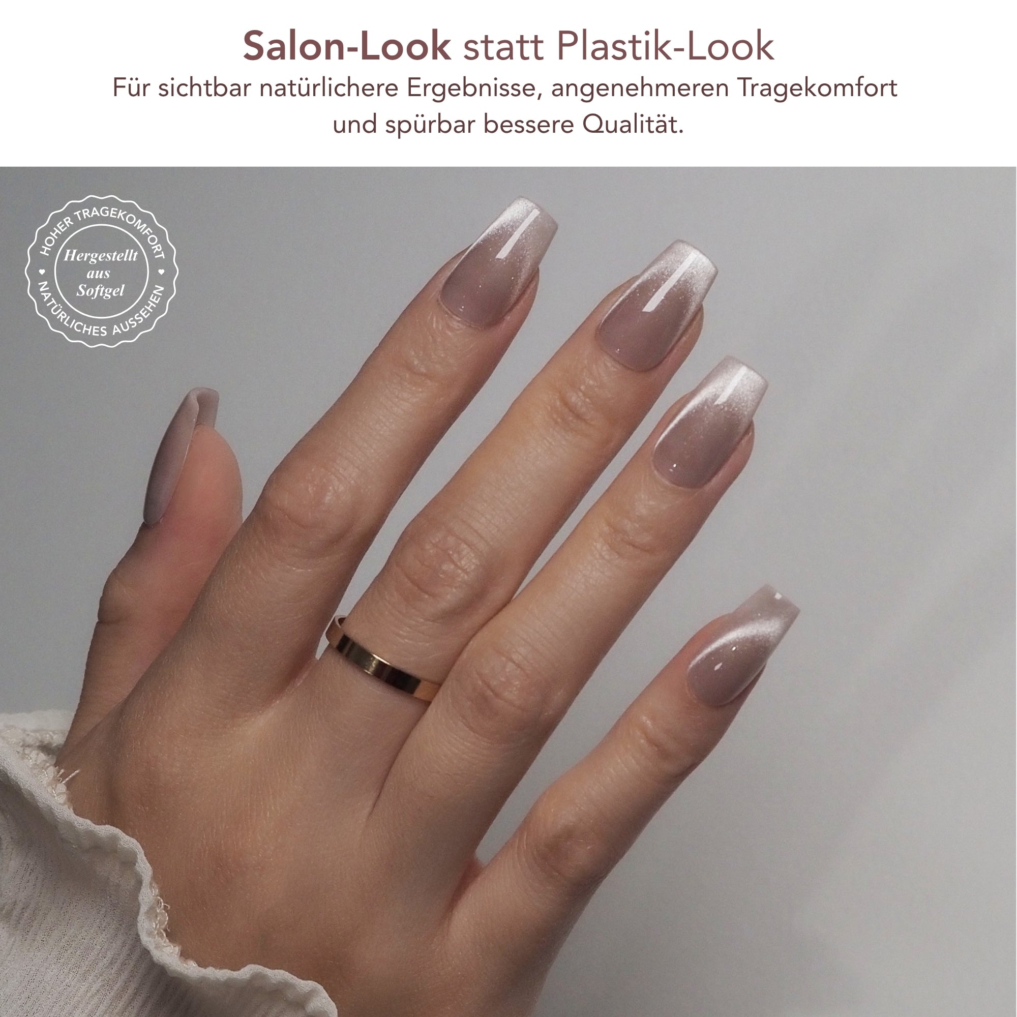 Ballerina Cat Eye Softgel Press-On Nails – Baesics