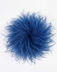 Baesics® Straußenfeder-Brosche & Haarclip in Blue Quartz