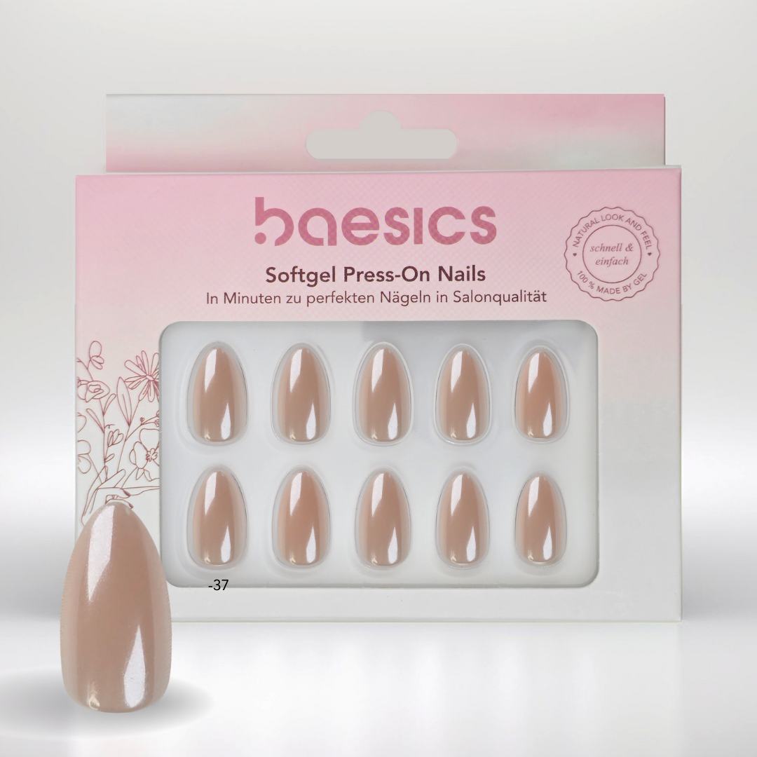 Champagner Almond Softgel Press-On Nails