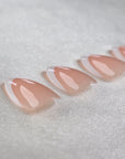 French Classic Almond Softgel Press-On Nails