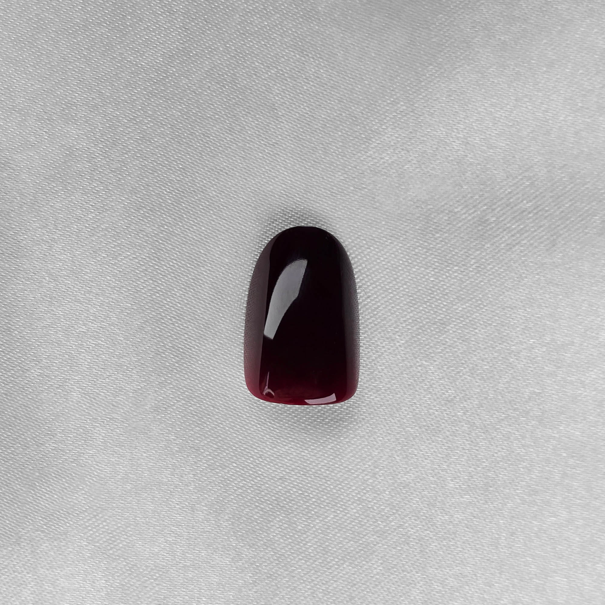 Dunkelrot Oval Softgel Press-On Nails