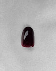 Dunkelrot Oval Softgel Press-On Nails
