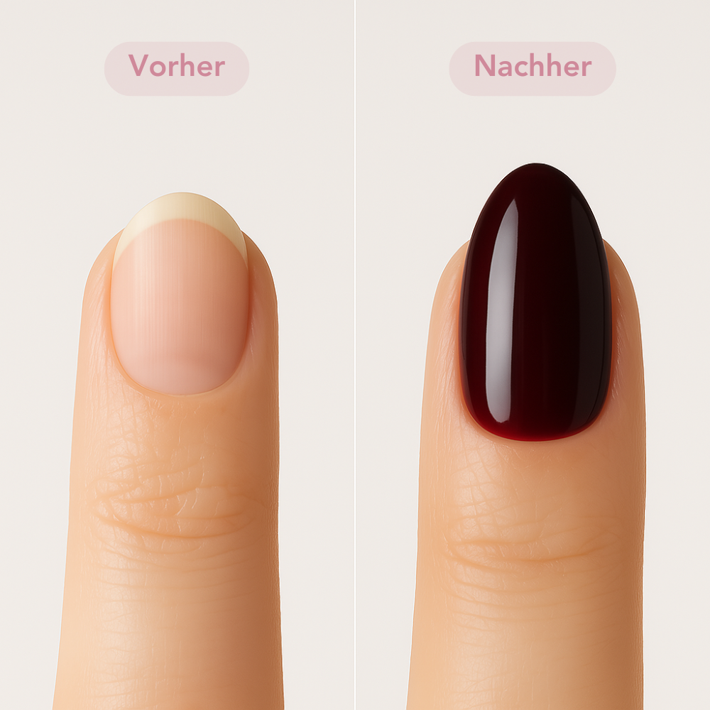 Onyx Glazed Oval Softgel Press-On Nails