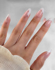 Silverline Almond Softgel Press-On Nails