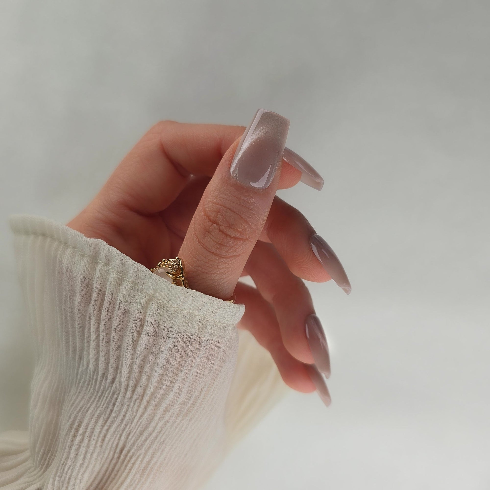 Ballerina Cat Eye Softgel Press-On Nails