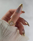 Goldkrone Cat Eye Almond Softgel Press-On Nails