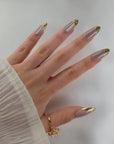Goldkrone Cat Eye Almond Softgel Press-On Nails
