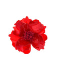 Baesics® Brosche Pfingstrose Rot – 2-in-1 Ansteckblume & Haarclip