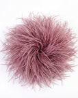 Baesics® Straußenfeder-Brosche & Haarclip in Mauve