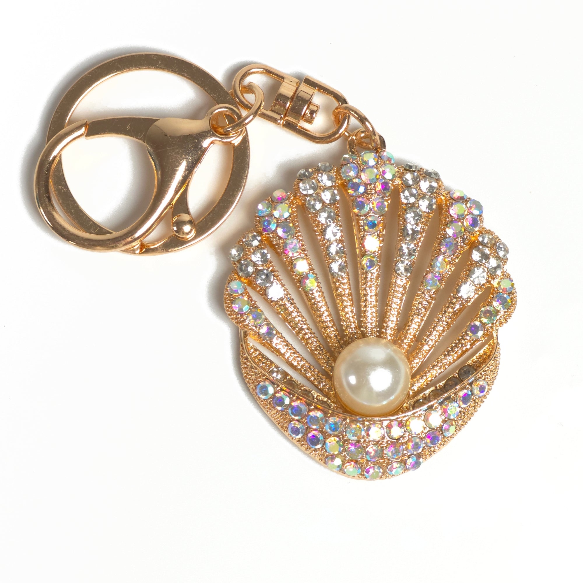 Muschel Anhänger "Ocean Pearl" | Eleganter Schlüssel- &amp; Taschenanhänger