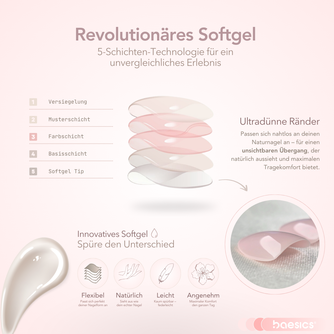 Nude Oval Softgel Press-On Nails