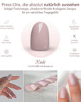 Nude Oval Softgel Press-On Nails