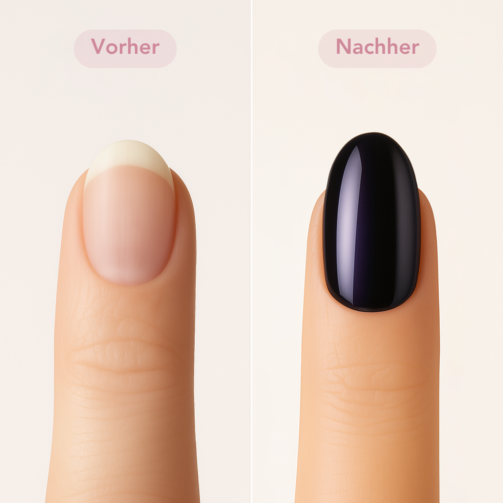 Onyx Glazed Oval Softgel Press-On Nails