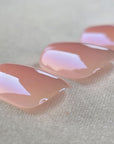 Rose Glazed Square Softgel Press-On Nails