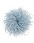 Baesics® Straußenfeder-Brosche & Haarclip in Puderblau