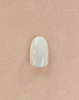Weiß Oval Softgel Press-On Nails