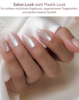 Rosa Cat Eye Almond Softgel Press-On Nails