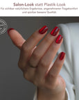 Ruby Cat Eye Square Softgel Press-On Nails