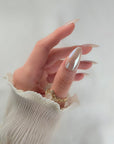 Ivory Glazed Almond Softgel Press-On Nails