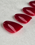 Weinrot Oval Softgel Press-On Nails