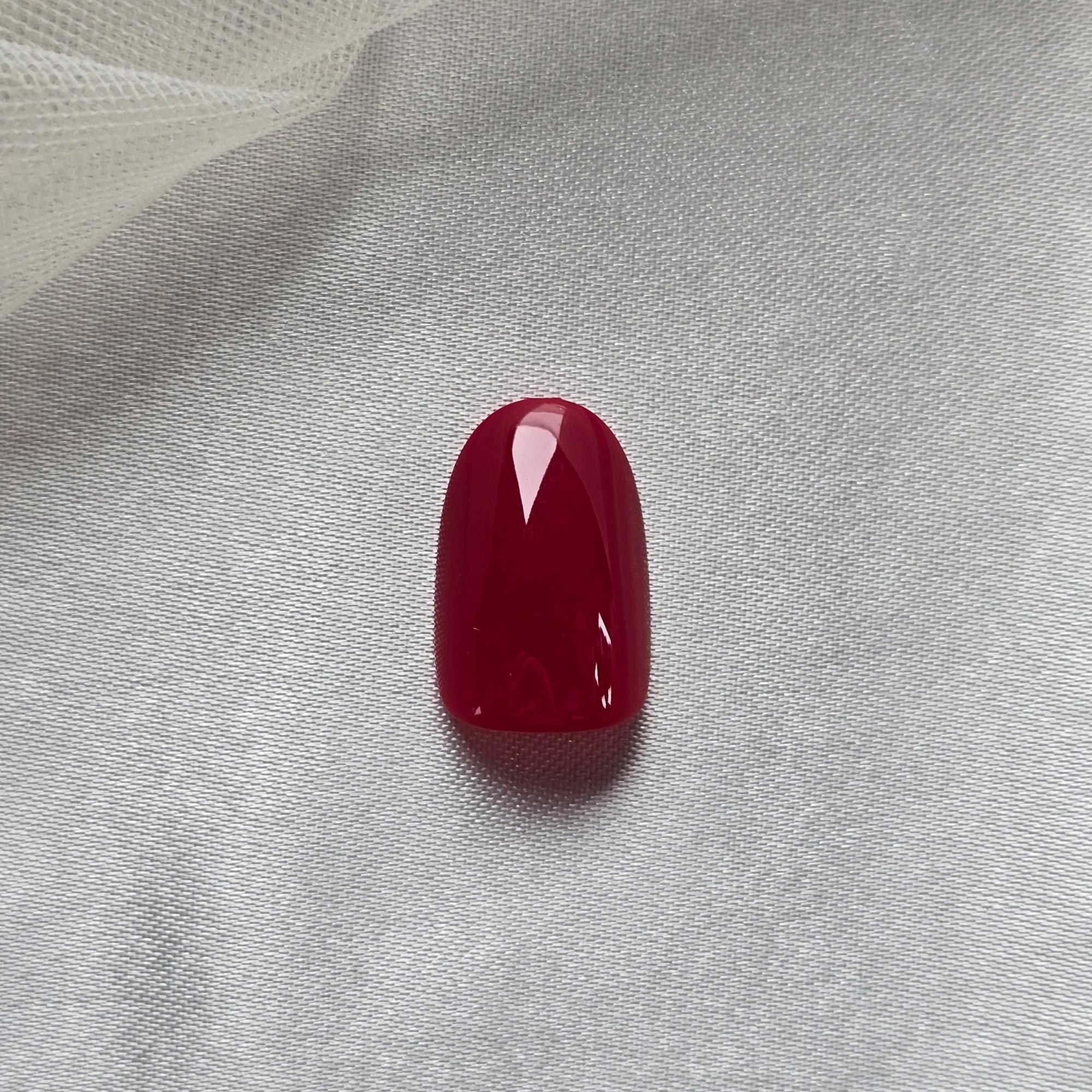 Weinrot Oval Softgel Press-On Nails