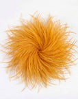 Baesics® Straußenfeder-Brosche & Haarclip in Senf