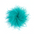 Baesics® Straußenfeder-Brosche & Haarclip in Viridian Green
