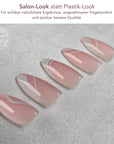 Waves Almond Softgel Press-On Nails