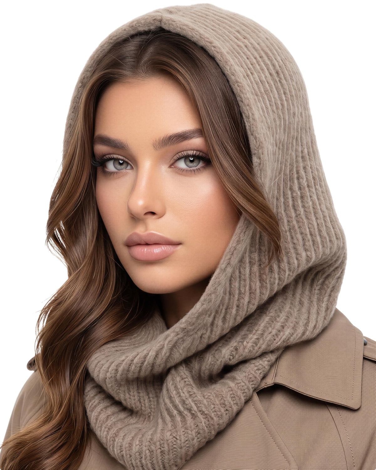 Baesics® Balaclava Kapuzenschal Taupe
