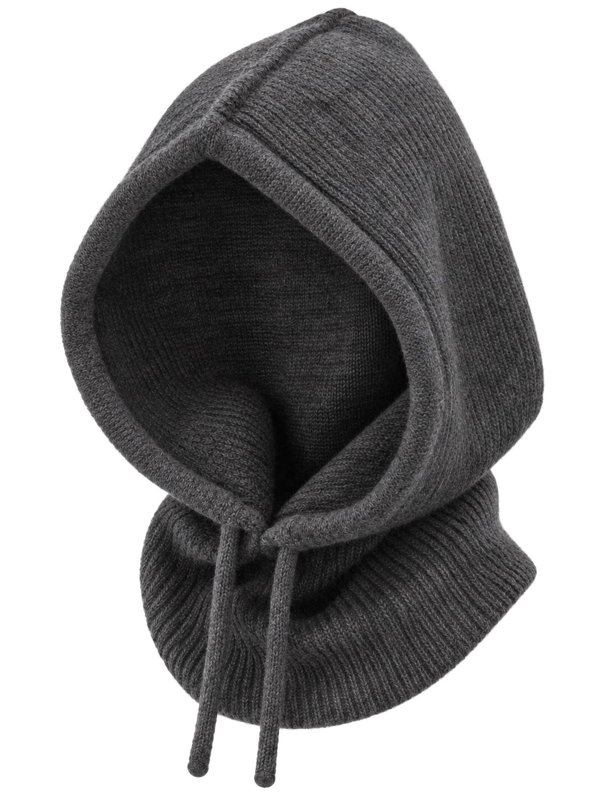 Baesics® Balaclava Kapuzenschal mit Wolle Damen &amp; Herren Anthrazit
