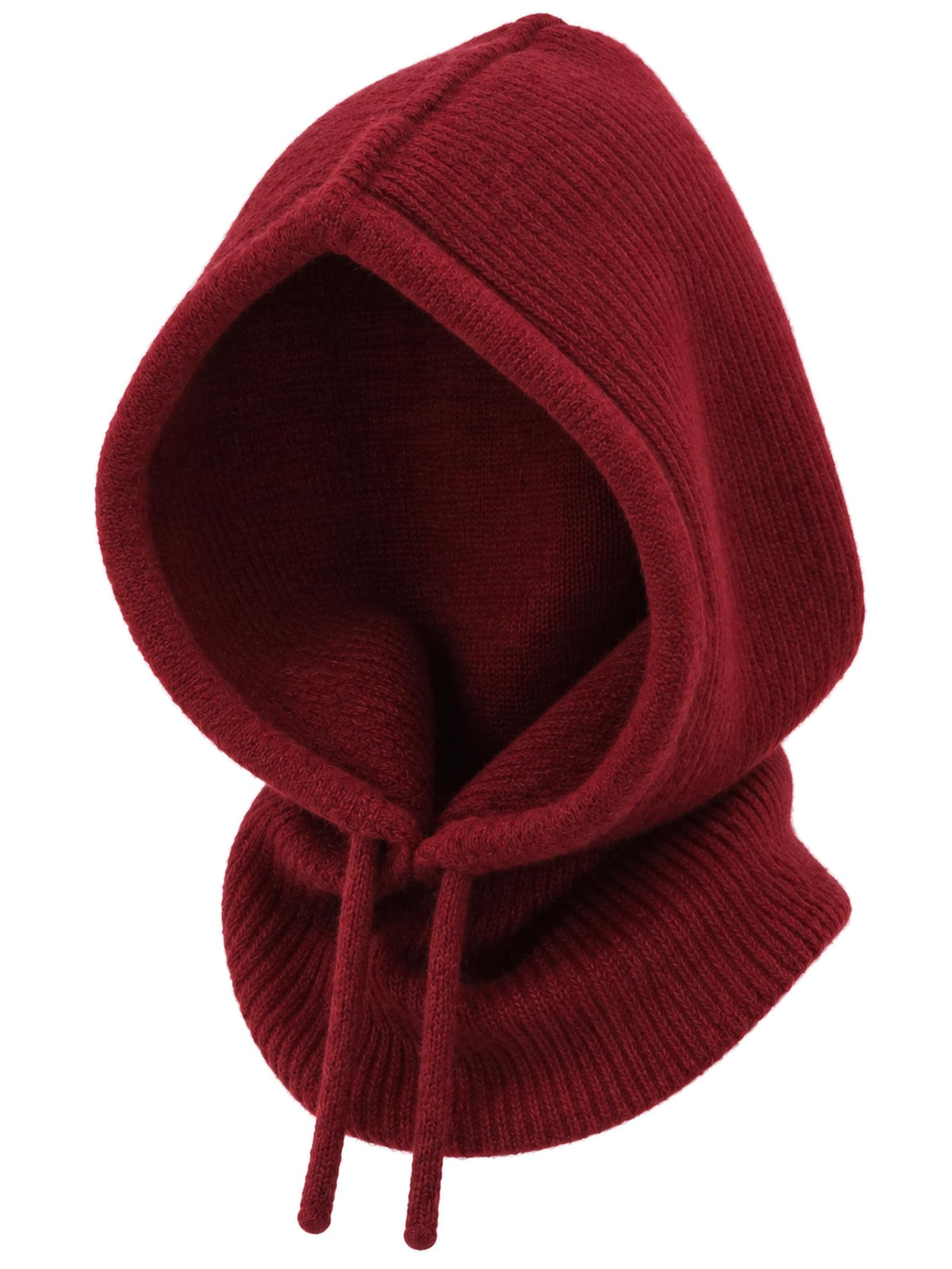 Baesics® Balaclava Kapuzenschal mit Wolle Damen &amp; Herren Bordeaux