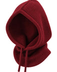 Baesics® Balaclava Kapuzenschal mit Wolle Damen & Herren Bordeaux