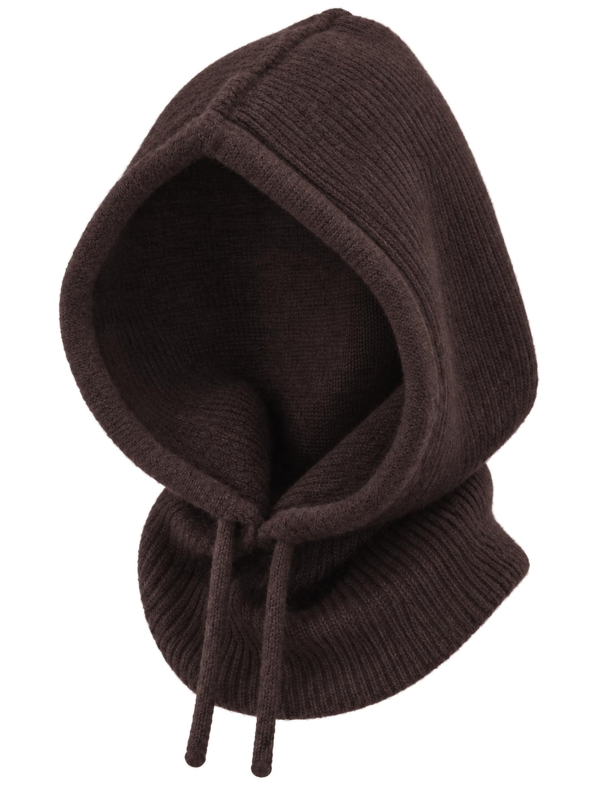 Baesics® Balaclava Kapuzenschal mit Wolle Damen &amp; Herren Dunkelbraun