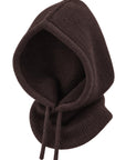 Baesics® Balaclava Kapuzenschal mit Wolle Damen & Herren Dunkelbraun