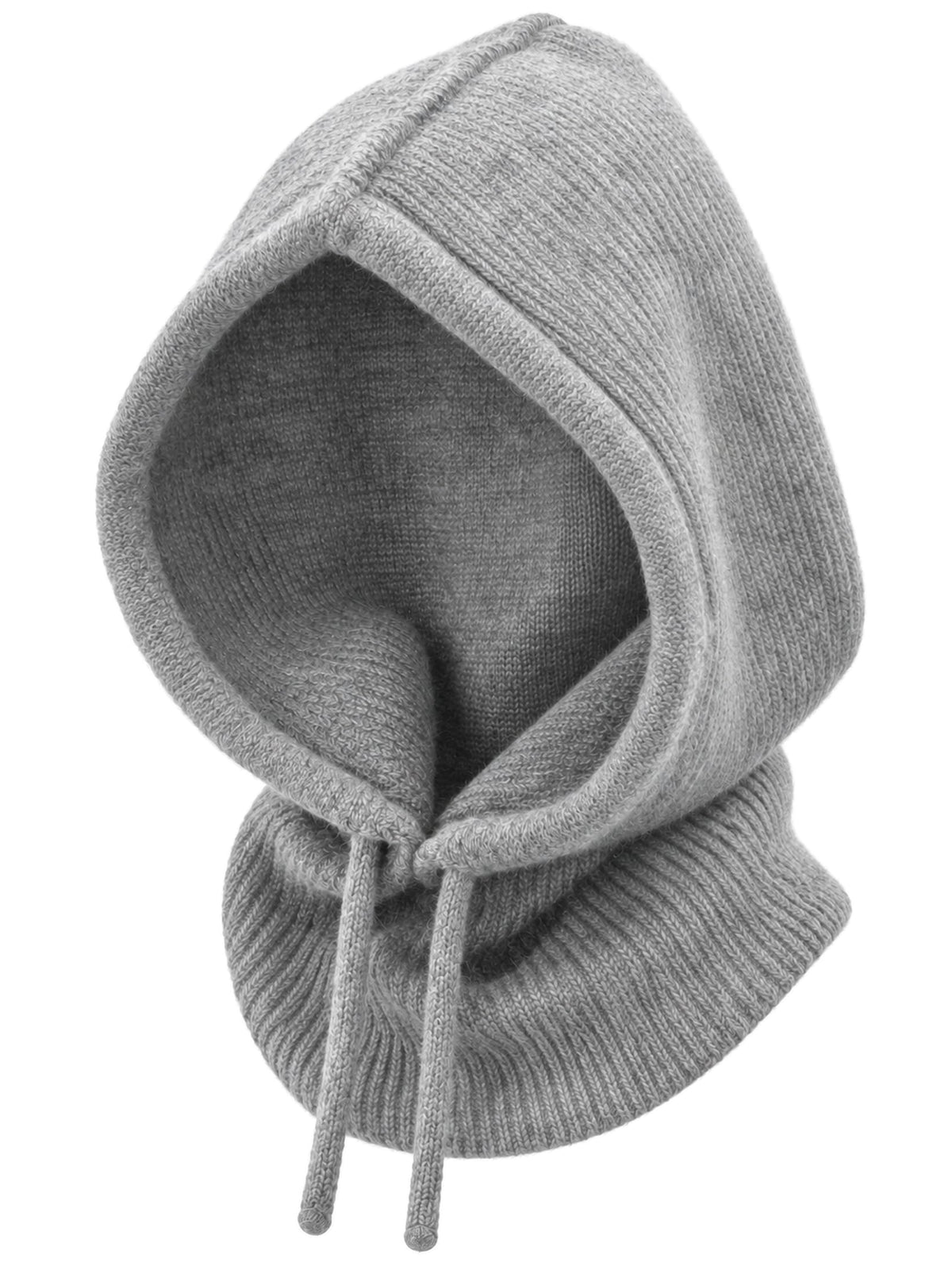 Baesics® Balaclava Kapuzenschal mit Wolle Damen &amp; Herren Grau