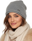 Baesics® Beanie Herren Hellgrau