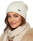 Baesics® Beanie Herren Weiß